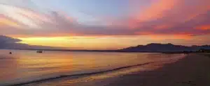 sunset wailoaloa beach nadi fiji