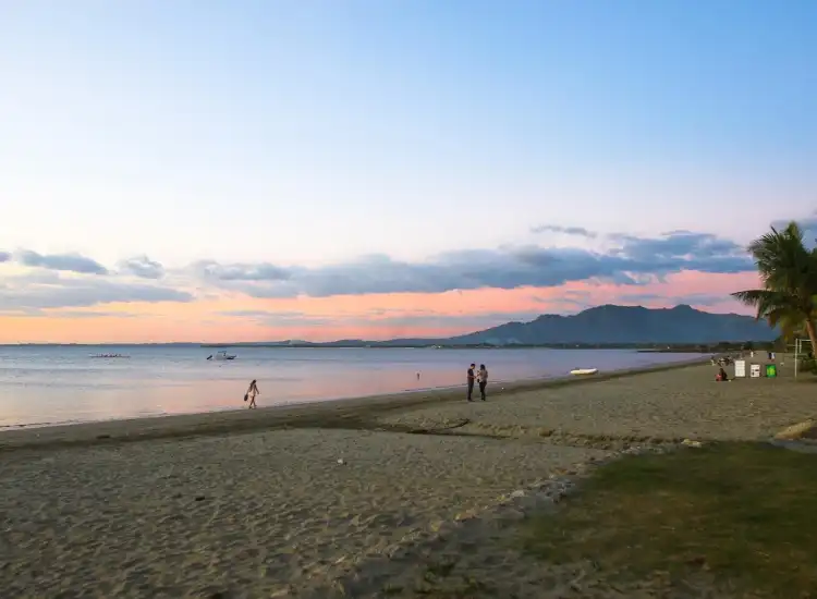 sunset from Wailoaloa Beach